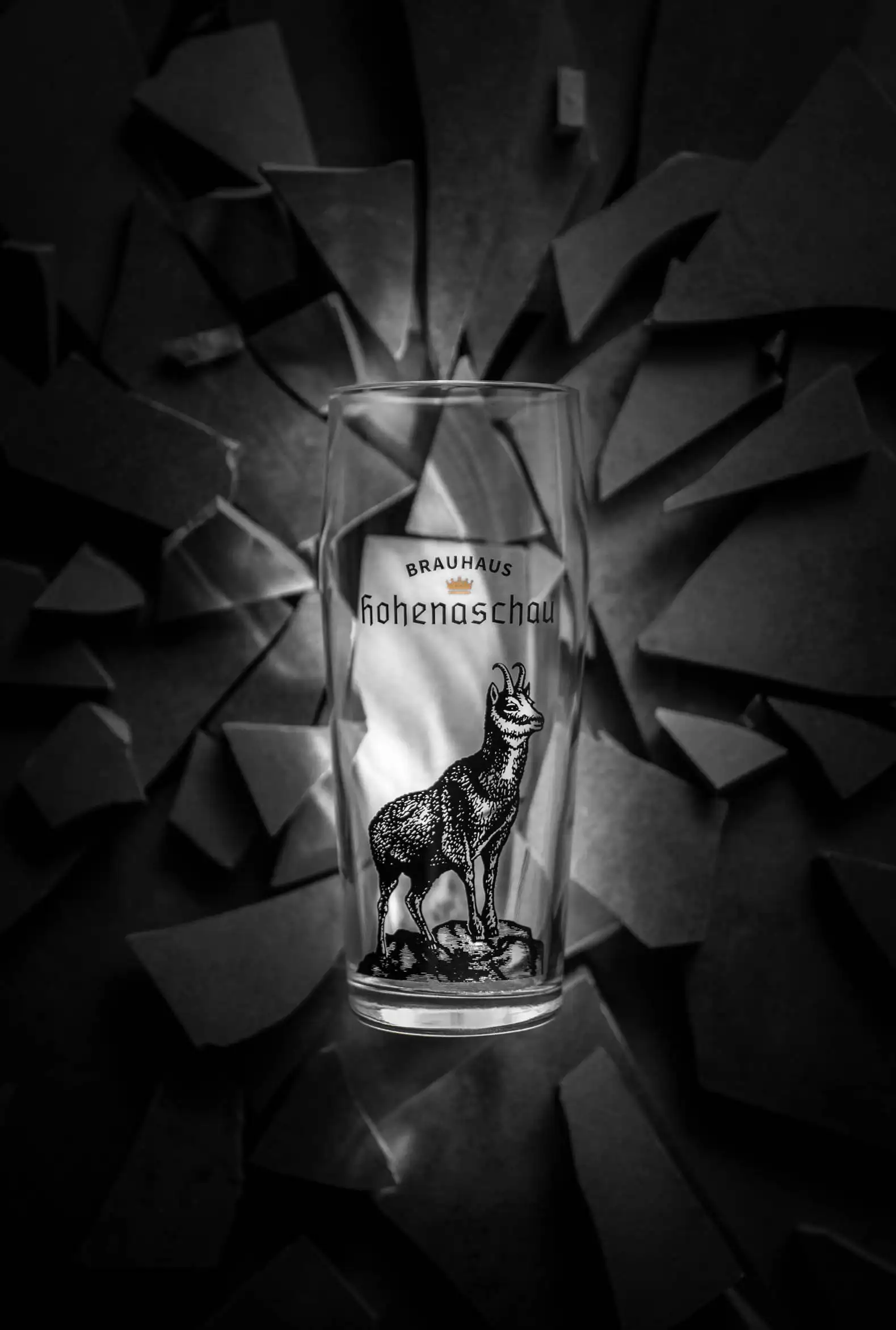 Bierglas Brauhaus Hohenaschau Stein